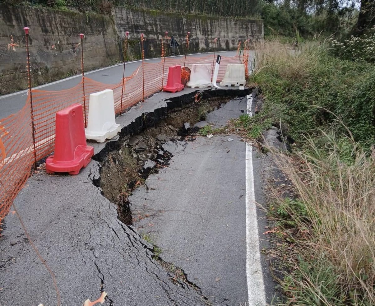 Santa Marina, sp82 chiusa per dissesto: il Comune chiede un tavolo tecnico urgente
