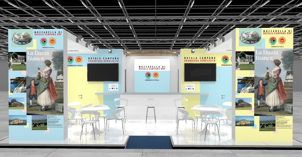 Mozzarella Dop, la “prima” del Consorzio alla Bit Milano: lo stand racconta la storia del prodotto dal ‘700