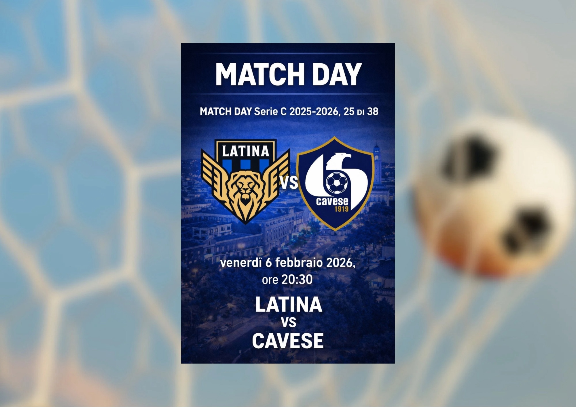 Latina vs Cavese, la partita che gli aquilotti di mister Fabio Prosperi non possono sbagliare se vogliono uscire dalla zona play out