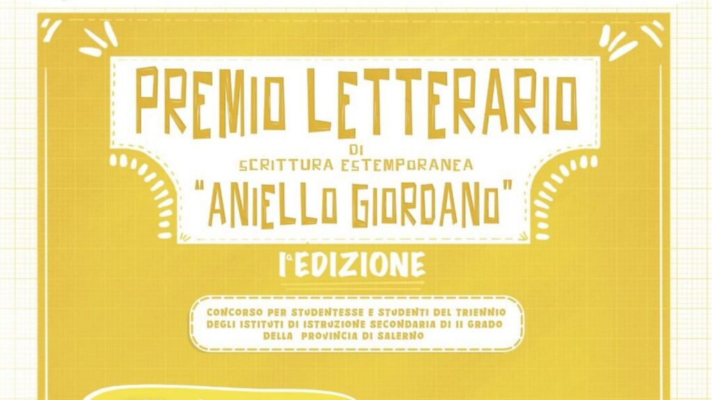 Legalità e giustizia: nasce il premio letterario dedicato alla memoria di Aniello Giordano