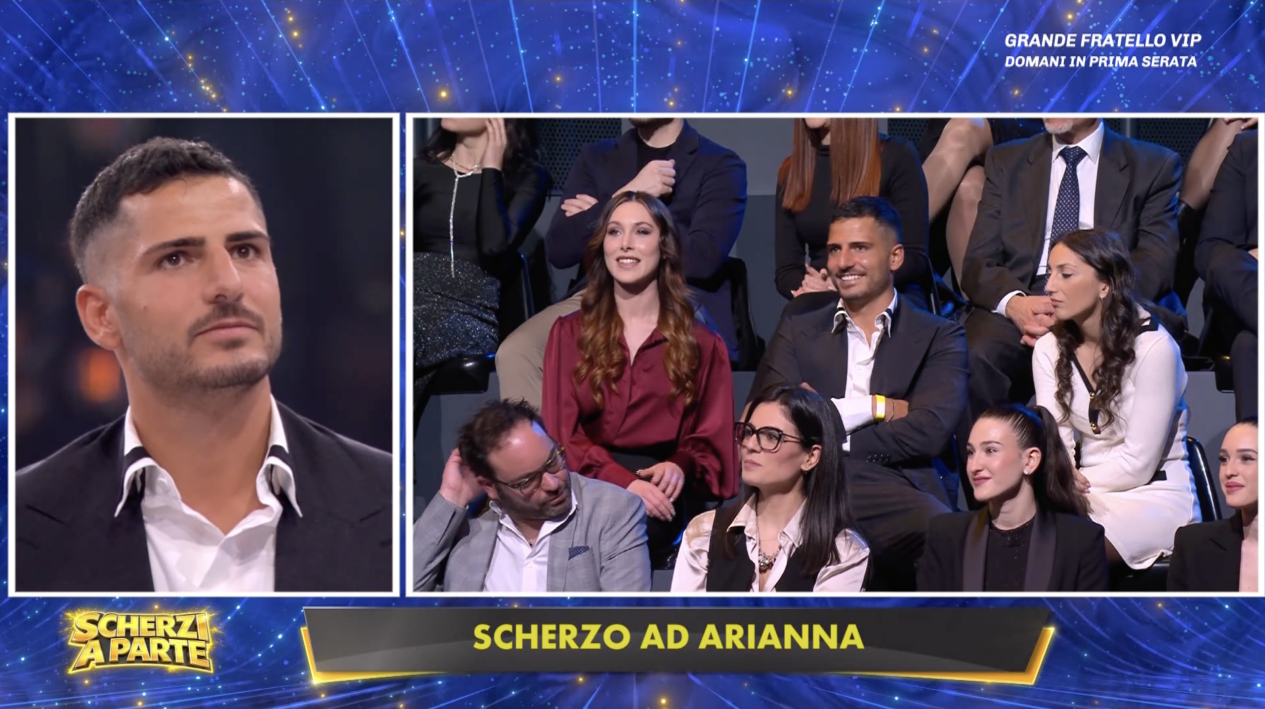 Arianna e Mauro del Cilento protagonisti a “Scherzi a Parte”: gelosia in diretta e poi le nozze