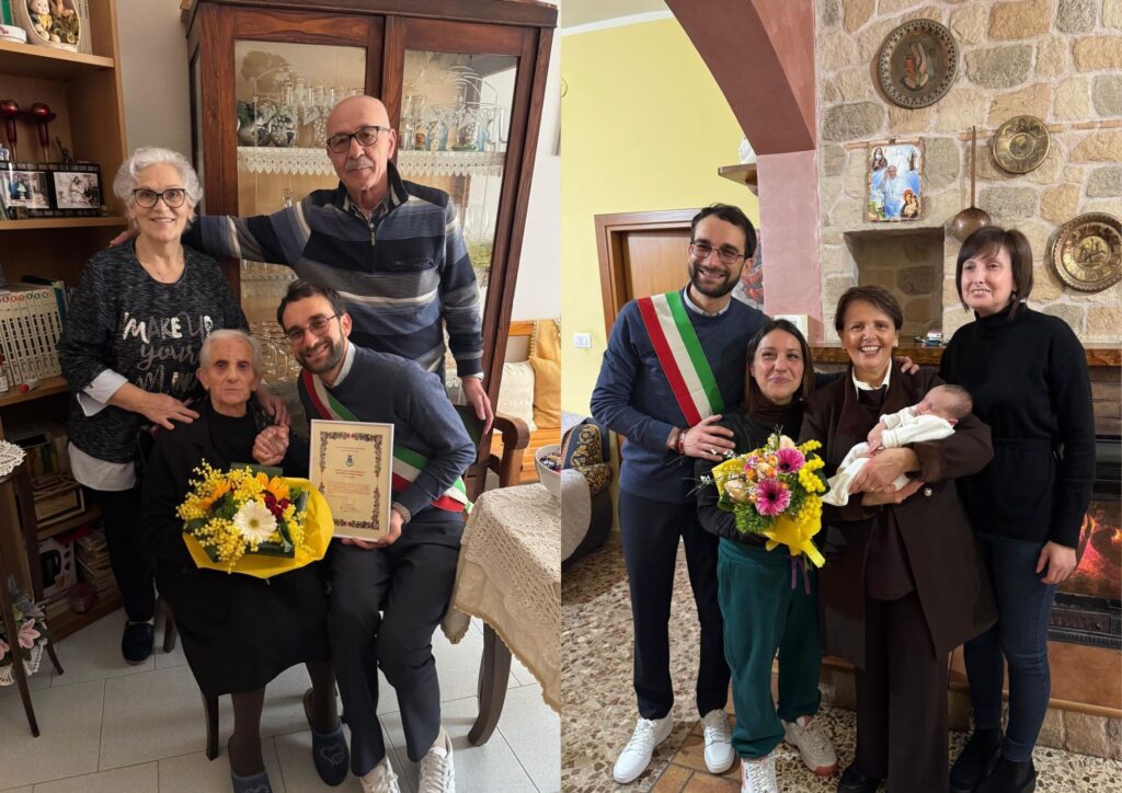 8 marzo: a Sicignano degli Alburni omaggio alla donna più anziana e alla più giovane della comunità