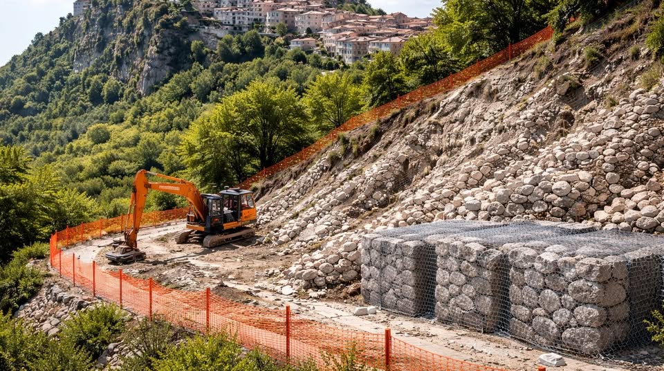 Caggiano: un milione di euro per mettere in sicurezza l’area in frana “Pastino – Pietra Grossa”