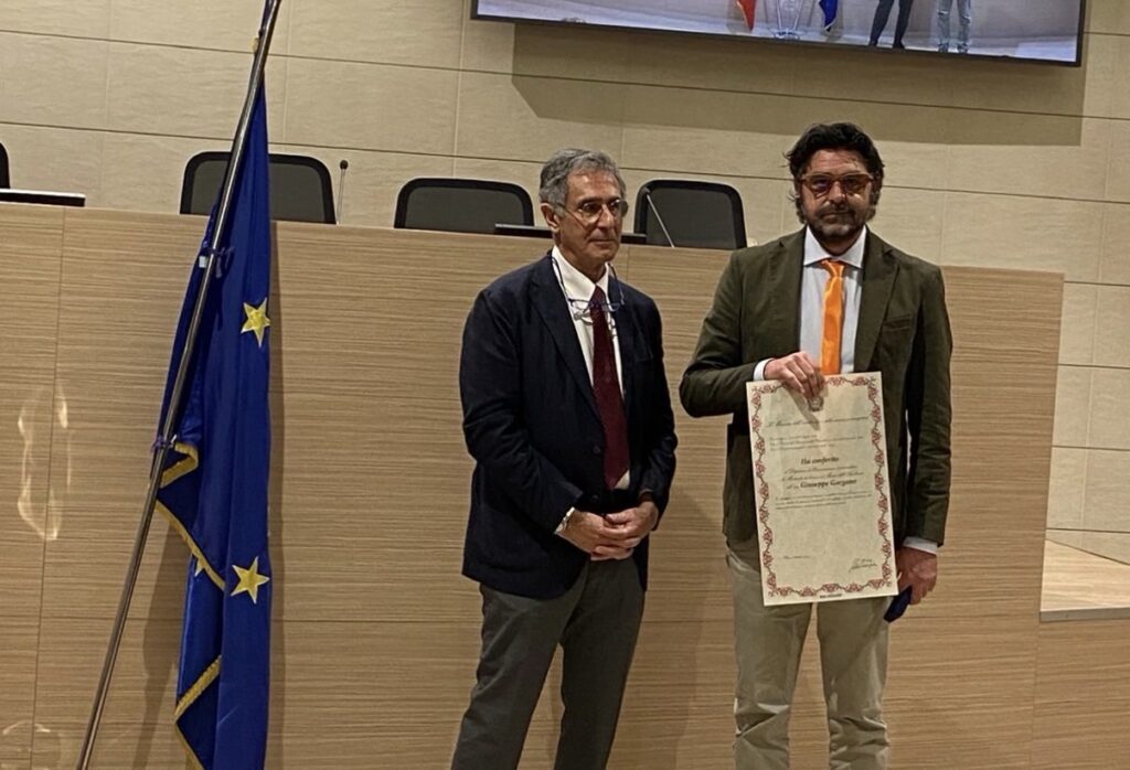 Benemerenza al Merito dell’Ambiente a Giuseppe Gargano, presidente di Geotrek Paestum