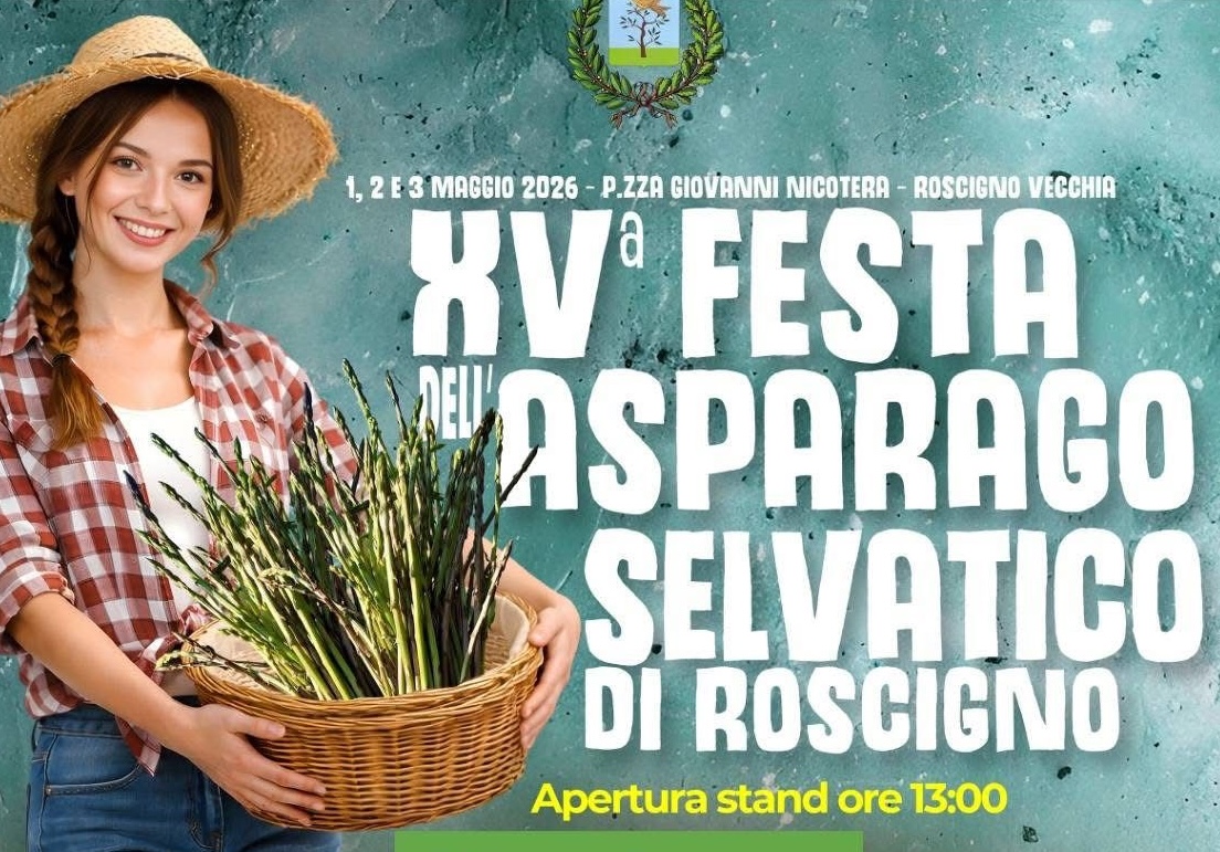 Roscigno Vecchia accende la primavera: torna la XV Festa dell’Asparago Selvatico