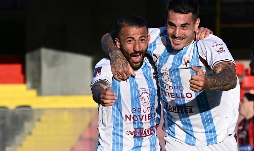 Salernitana corsara a Foggia: 3-1 e tre punti pesanti