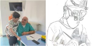 Cade dalla bici e rischia la vita: salvato a Polla, il grazie del 12enne ai medici in un disegno