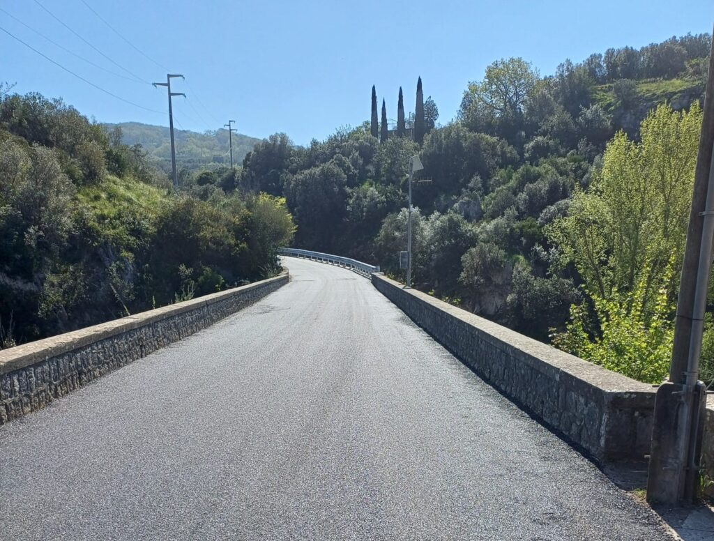 Buccino, lavori conclusi sulla SP37 a Ponte San Cono: riapertura tra 10 giorni