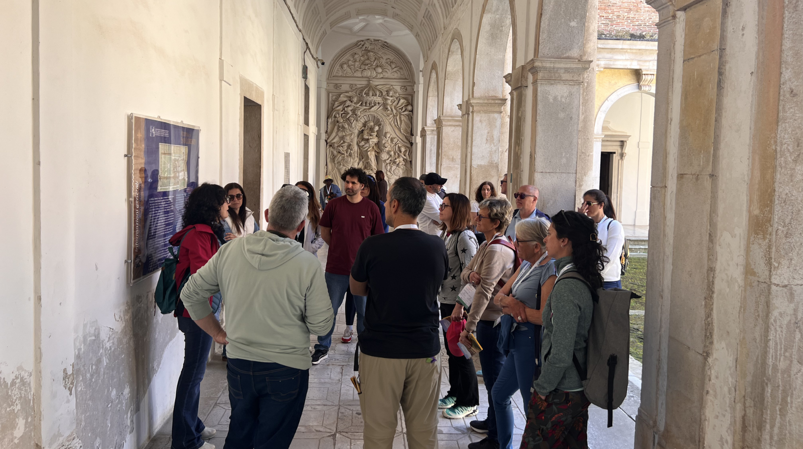 Operatori turistici nazionali e internazionali a Padula per visitare la Certosa di San Lorenzo