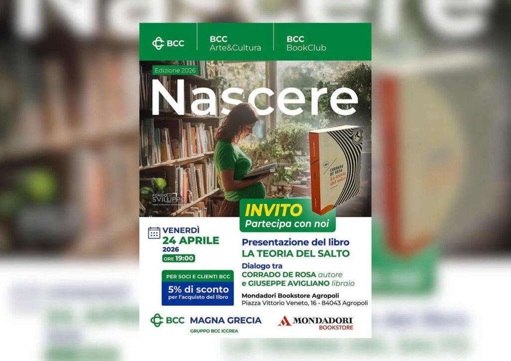 Agropoli, al Mondadori Bookstore la presentazione del libro “La teoria del salto” di Corrado De Rosa