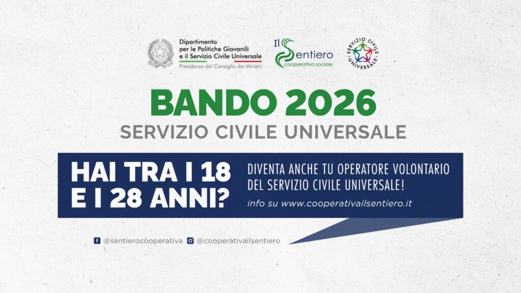 Servizio Civile, Il sentiero: 10 Progetti e 720 posti disponibili. Fino all’8 aprile per la domanda