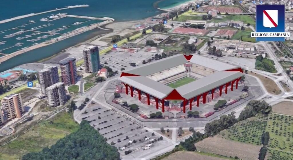 Salerno, fondi confermati per l’Arechi: riparte il progetto del polo sportivo