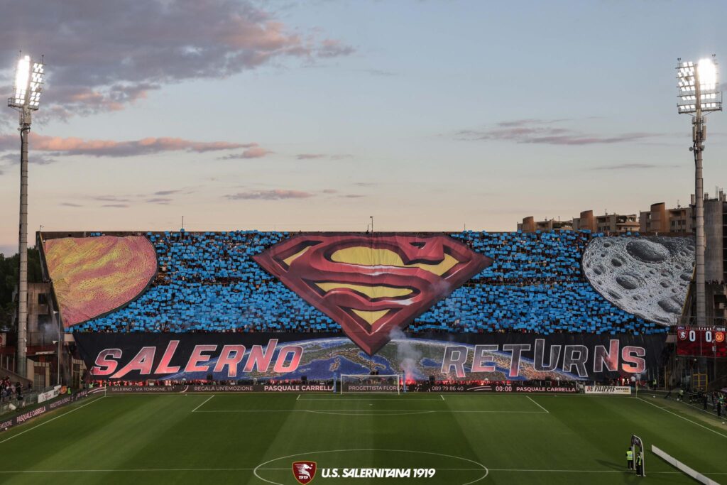 Playoff, Salernitana-Ravenna pari primo tempo: l’Italia applaude la Curva Sud Siberiano