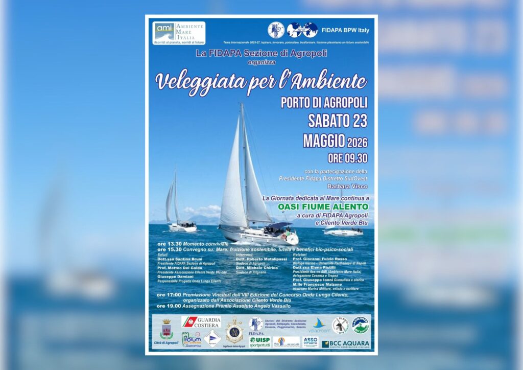 Veleggiata per l’Ambiente ad Agropoli: AMI e FIDAPA in prima linea per la tutela dell’ecosistema marino