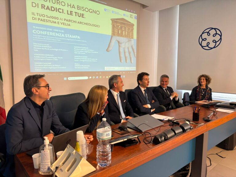 Fisco e cultura, a Salerno presentato il progetto congiunto per il 5×1000 ai Parchi archeologici di Paestum e Velia