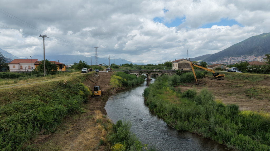 Sicurezza fiume Tanagro, avviati i lavori presso la vasca Cappuccini di Sassano