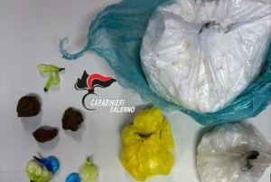 Nel salernitano arrestato uno spacciatore con 330 grammi di cocaina