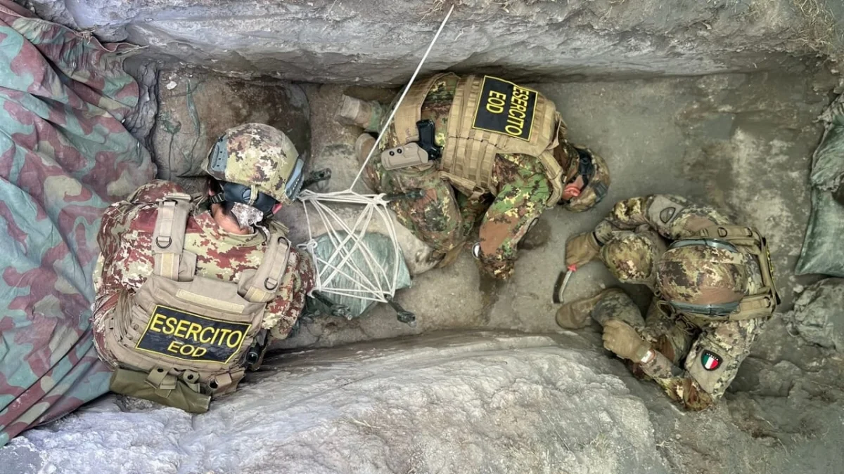 Bomba della seconda guerra mondiale disinnescata a Battipaglia