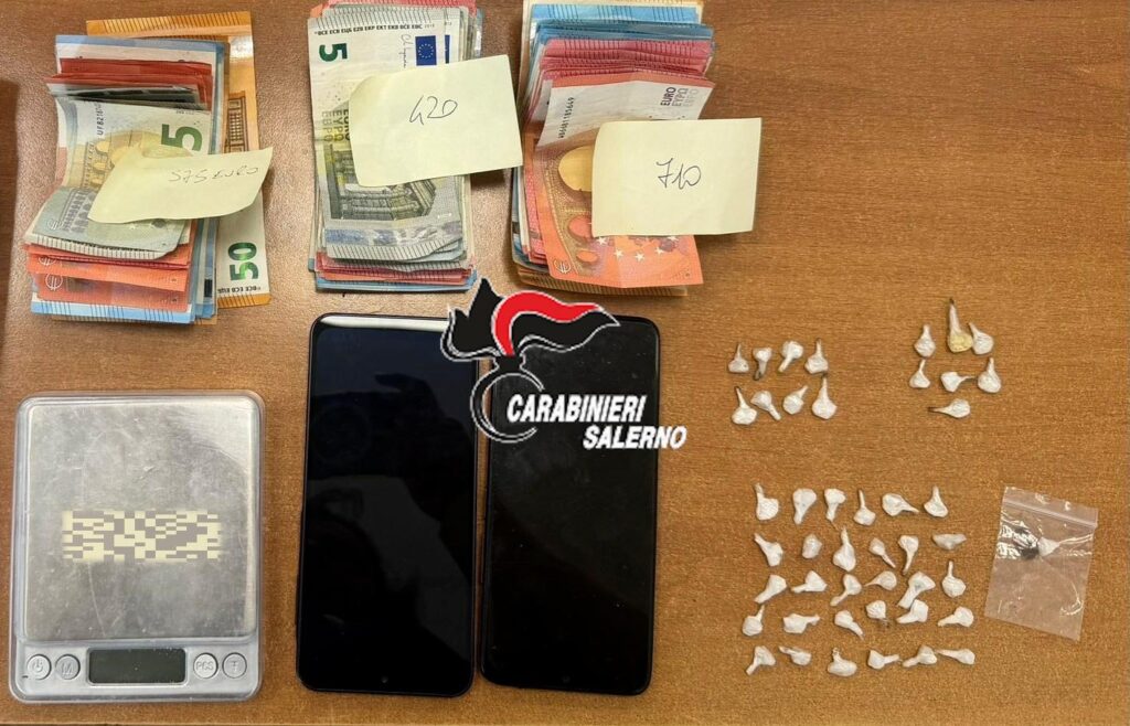 Pagani, arrestato un uomo per detenzione di droga ai fini di spaccio