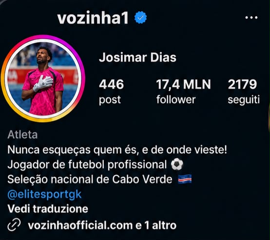 Vozinha, dalla porta ai social: il portiere di Capo Verde vola a 17 milioni di follower