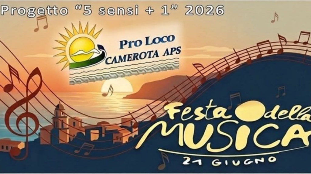Al via a Camerota la Festa della Musica 2026 nel segno del progetto “5 sensi + 1”