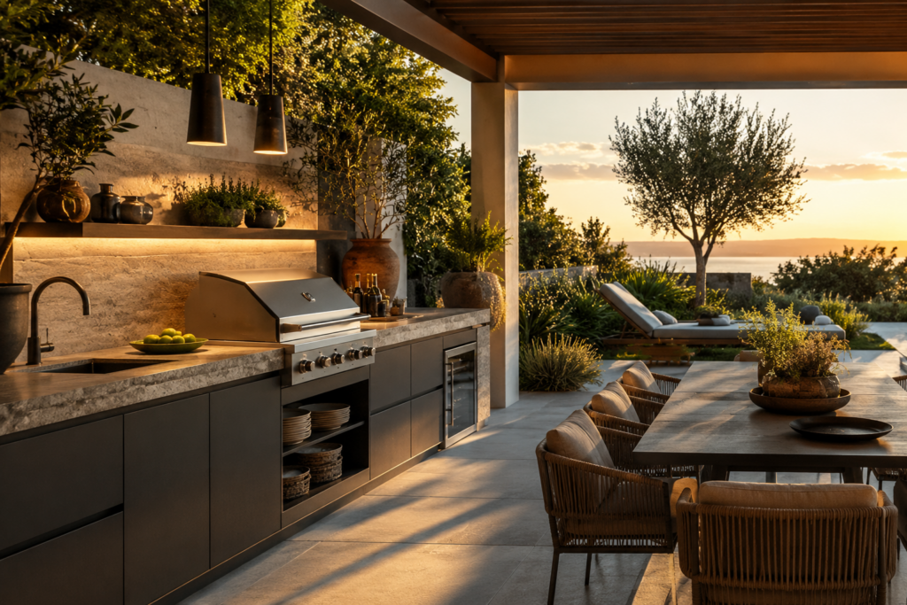 Cucine all’aperto: quando il design incontra la convivialità estiva