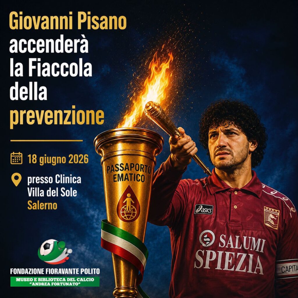 Giovanni Pisano accenderà la fiaccola per la prevenzione: a Salerno una giornata dedicata alla salute e allo sport