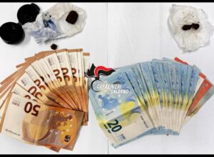 Salerno, hashish e 1.500 euro in contanti: arrestato presunto spacciatore a Fratte