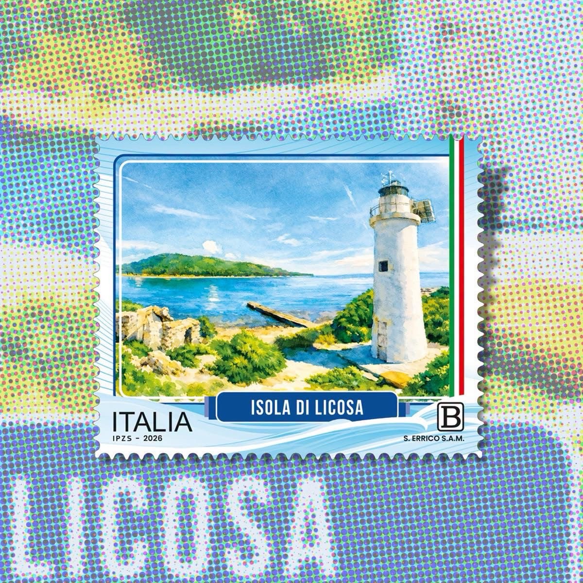 Isola di Licosa su un francobollo: il gioiello del Cilento tra le eccellenze italiane