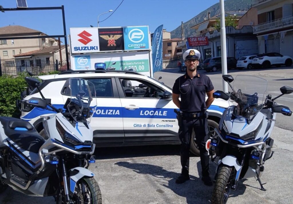 Presentati i nuovi motoveicoli della Polizia Locale di Sala Consilina