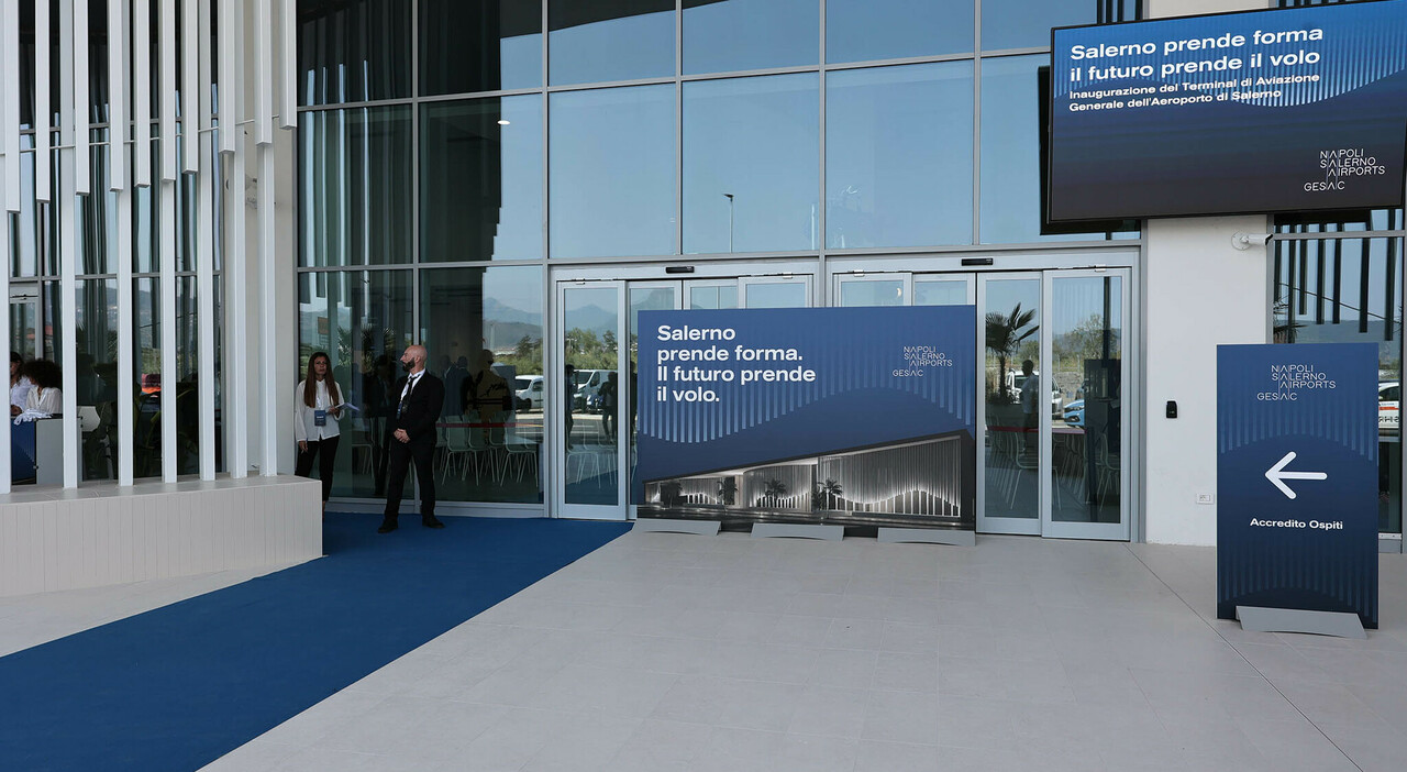 Aeroporto di Salerno, inaugurato il nuovo terminal: investimento da 14,2 milioni e ruolo strategico nel sistema campano