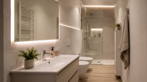 Bagno stretto e lungo: come arredarlo senza rinunciare a stile e funzionalità