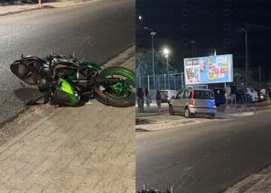 Omignano Scalo, scontro tra auto e moto: centauro in ospedale