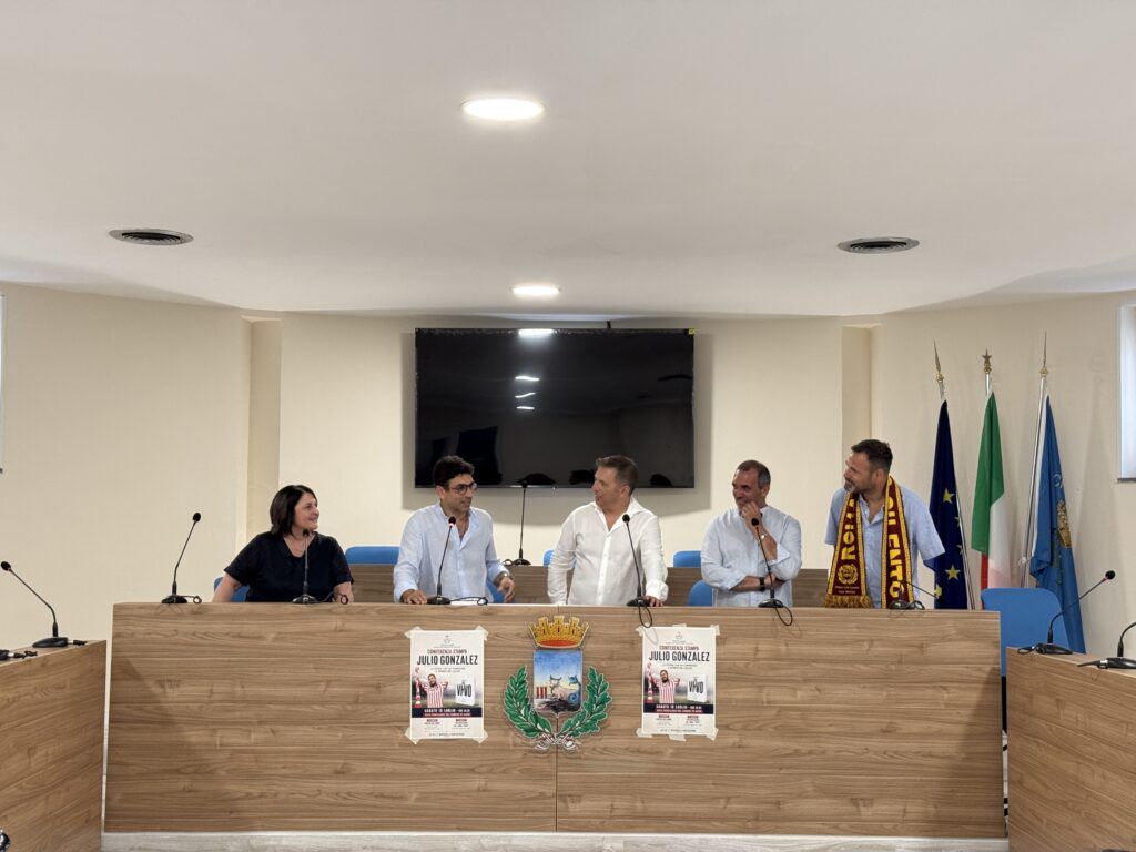 Sapri, Julio González racconta la sua rinascita: presentati gli eventi del 14 e 16 agosto