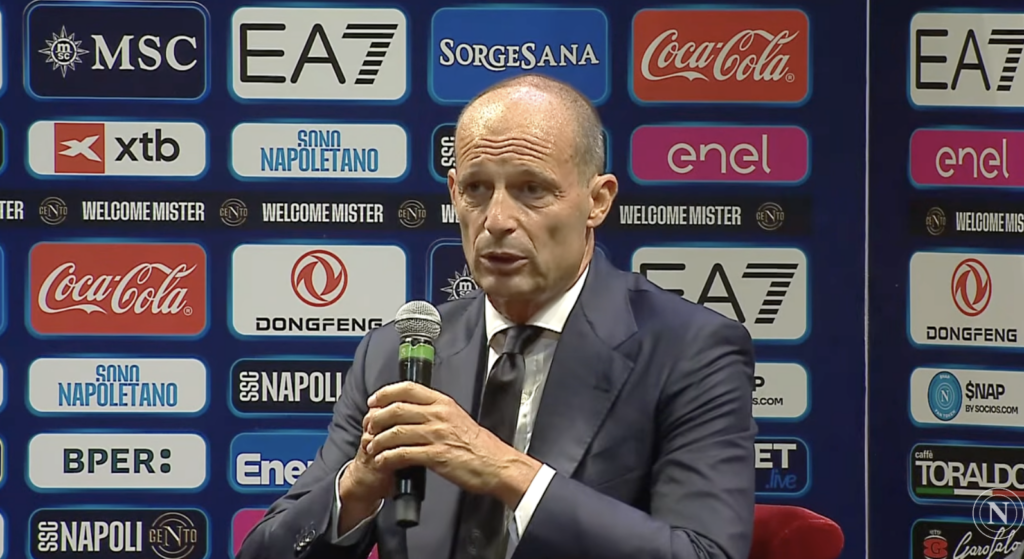 Allegri al Napoli: «Avventura meravigliosa, vogliamo arrivare a marzo dentro tutti gli obiettivi»
