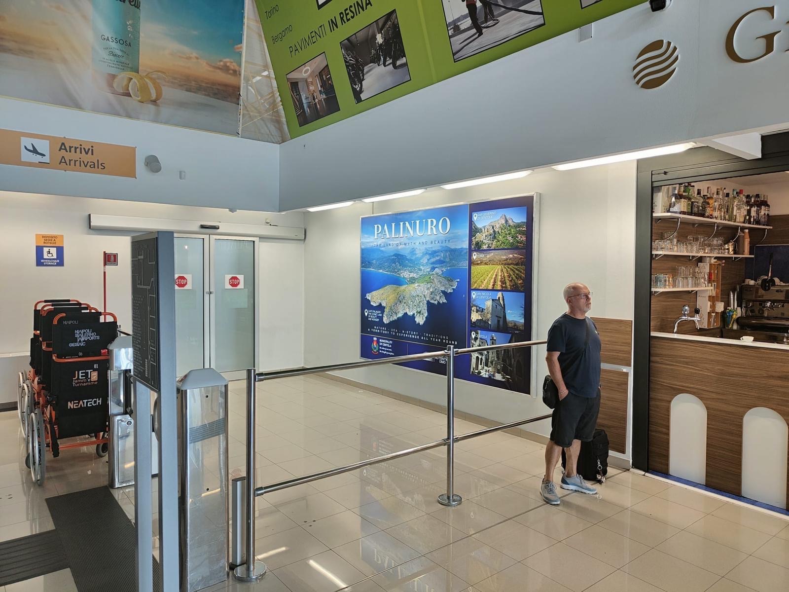 Palinuro sbarca all&rsquo;Aeroporto di Salerno: installato il nuovo impianto di promozione turistica