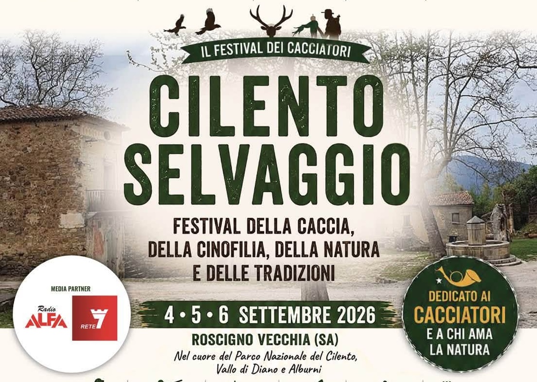 A Roscigno Vecchia torna “Cilento Selvaggio”, tre giorni tra caccia, cinofilia e natura