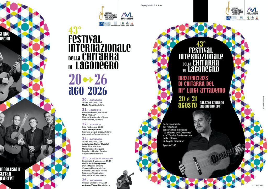 A Casaletto Spartano una tappa della 43ª edizione del Festival Internazionale della Chitarra di Lagonegro