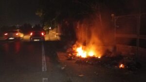 Pontecagnano Faiano, incendio in via Magellano: intervengono i Vigili del Fuoco