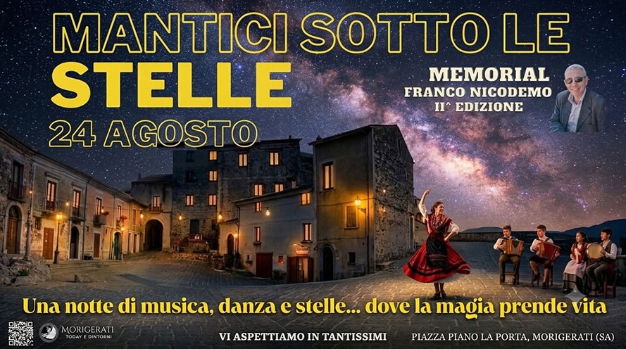 Morigerati, torna “Mantici sotto le stelle”: musica e memoria nel ricordo di Franco Nicodemo