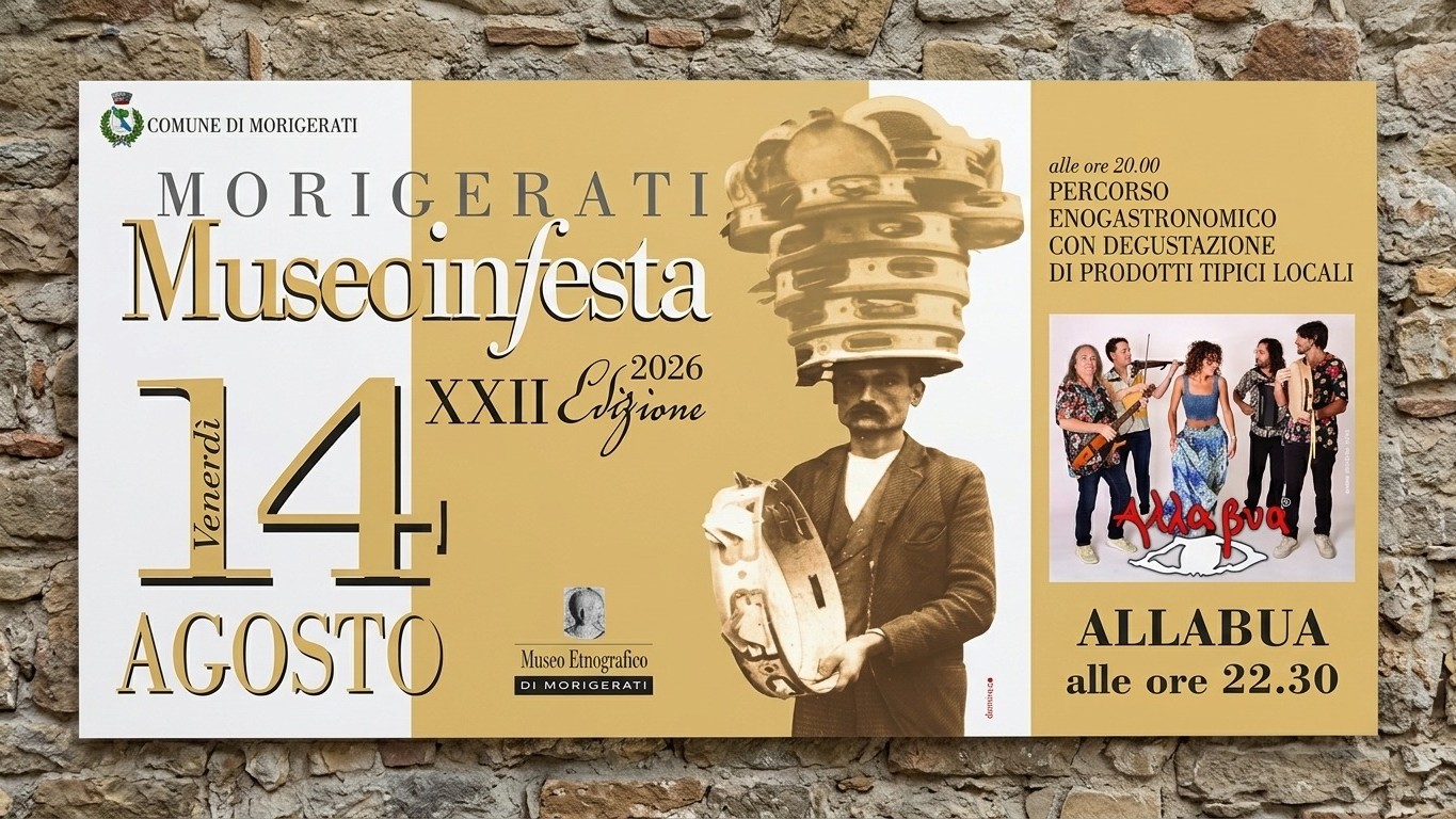 Morigerati, stasera la 22ª edizione di “Museo in Festa” con il percorso enogastronomico e gli Allabua in concerto