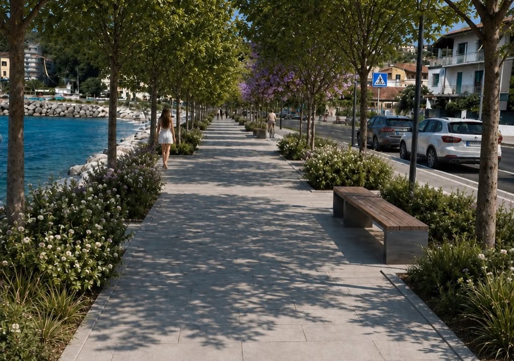 Sapri, ecco il progetto del nuovo lungomare tra verde e mobilità sostenibile