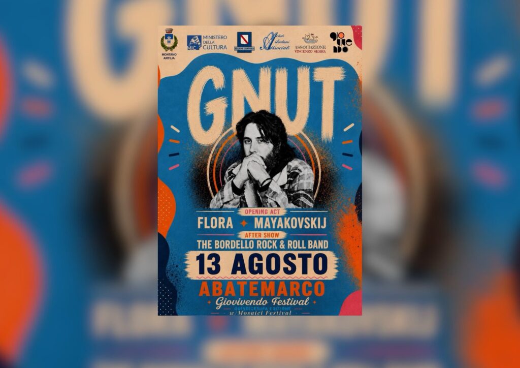 Gnut al Giovivendo Festival: il 13 agosto ad Abatemarco la XV edizione