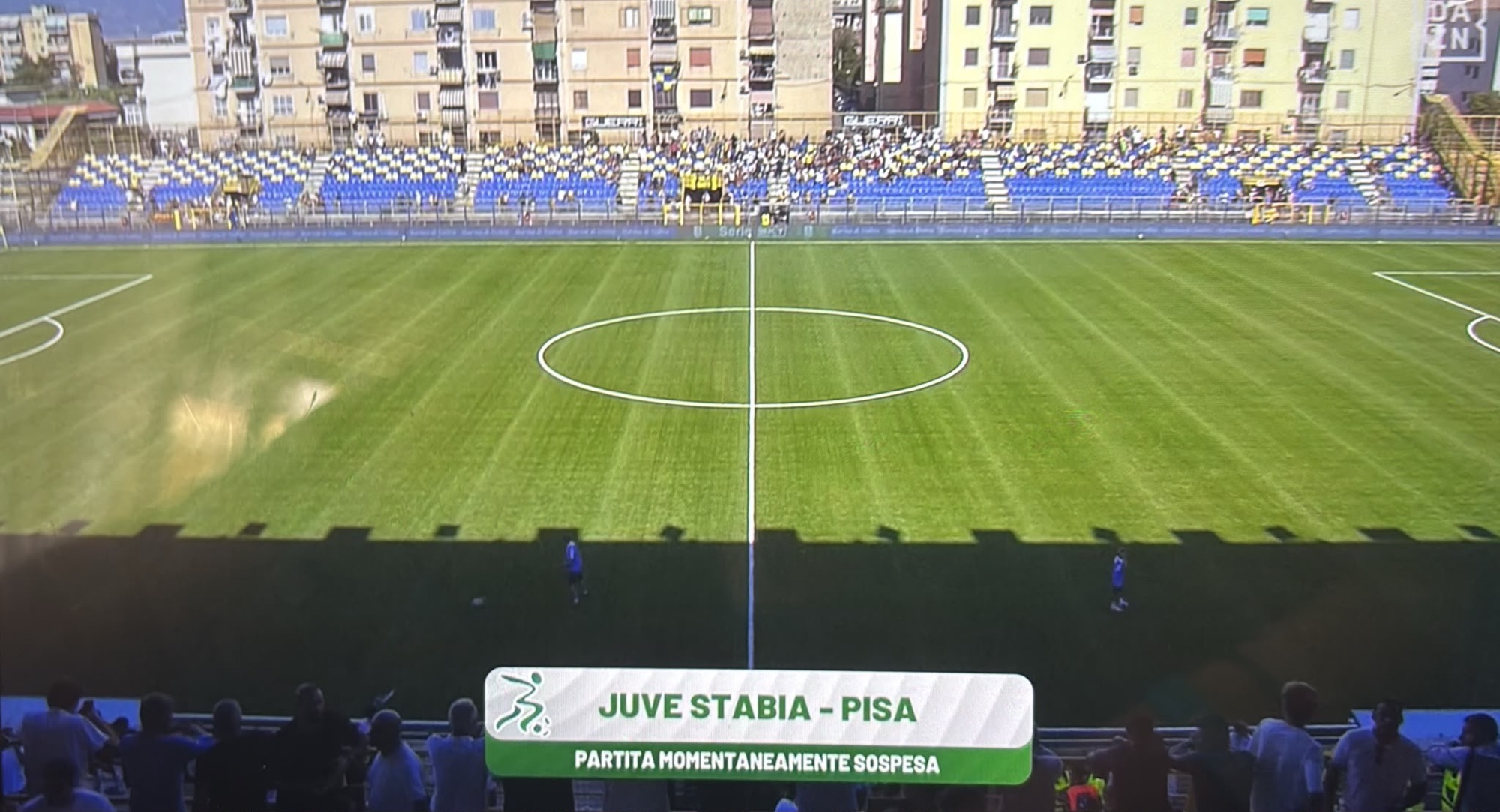 Juve Stabia-Pisa, partita sospesa: Bozhinov in ospedale per accertamenti