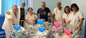 A Sapri cinque nascite in un giorno: la foto che riaccende la speranza