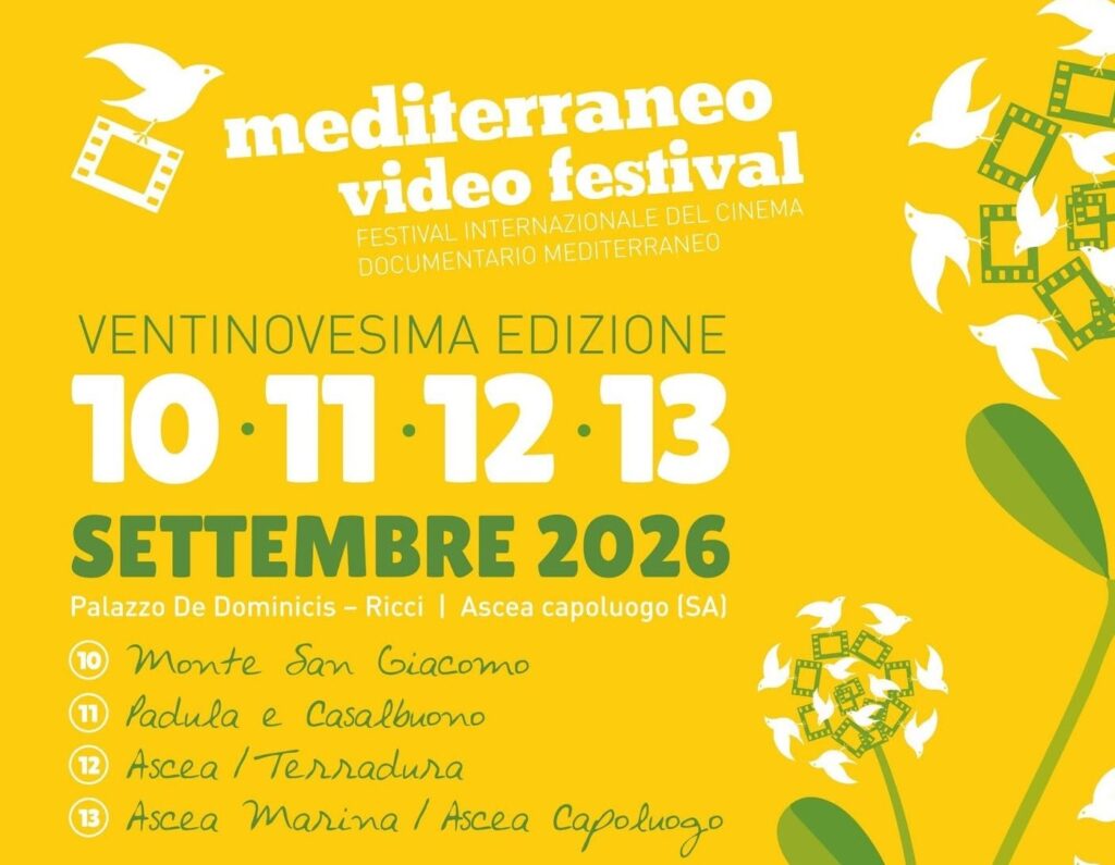 Cinema: dal 10 al 13 settembre torna il Mediterraneo Video Festival 