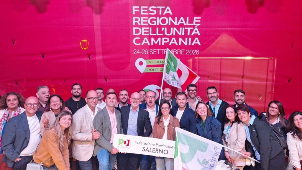 Festa dell’Unità a Portici, la chiusura con Schlein: presente anche la delegazione salernitana