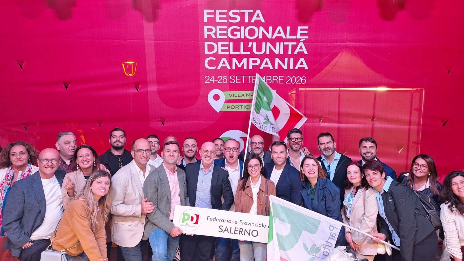 Festa dell’Unità a Portici, la chiusura con Schlein: presente anche la delegazione salernitana