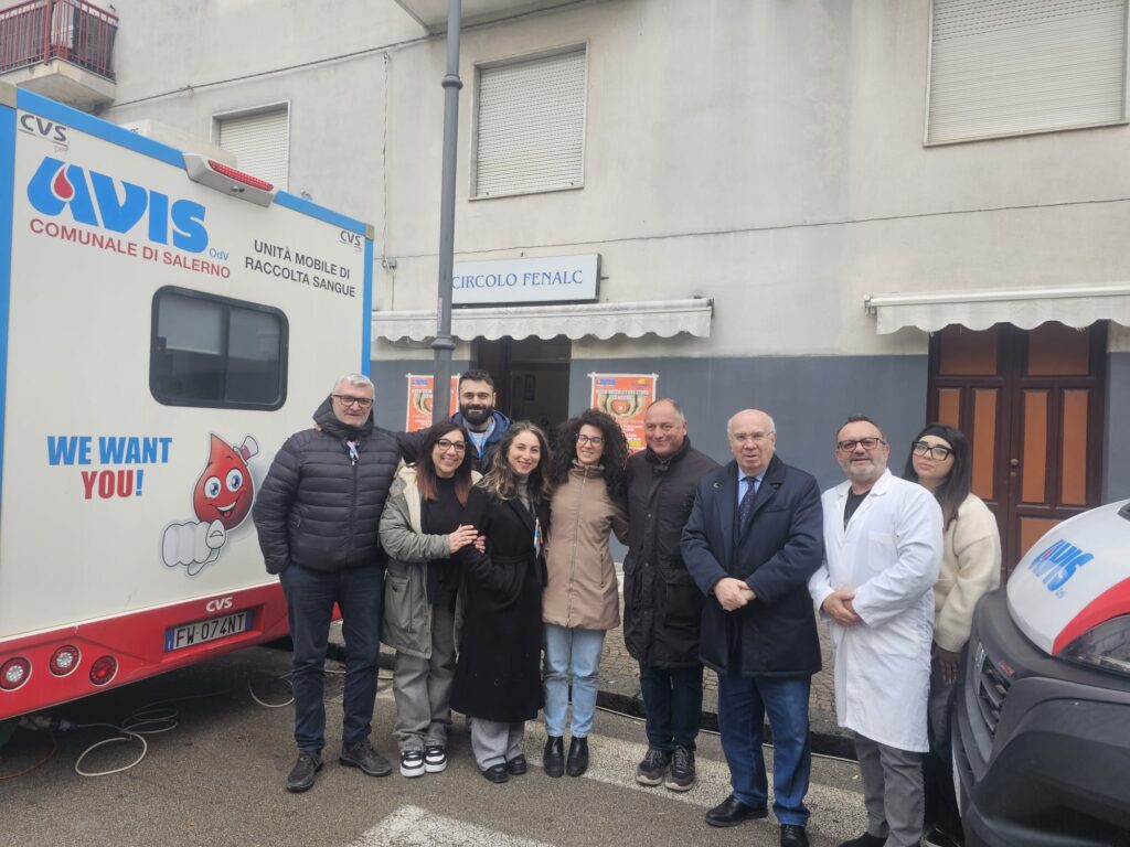 Fisciano, domenica giornata di donazione del sangue
