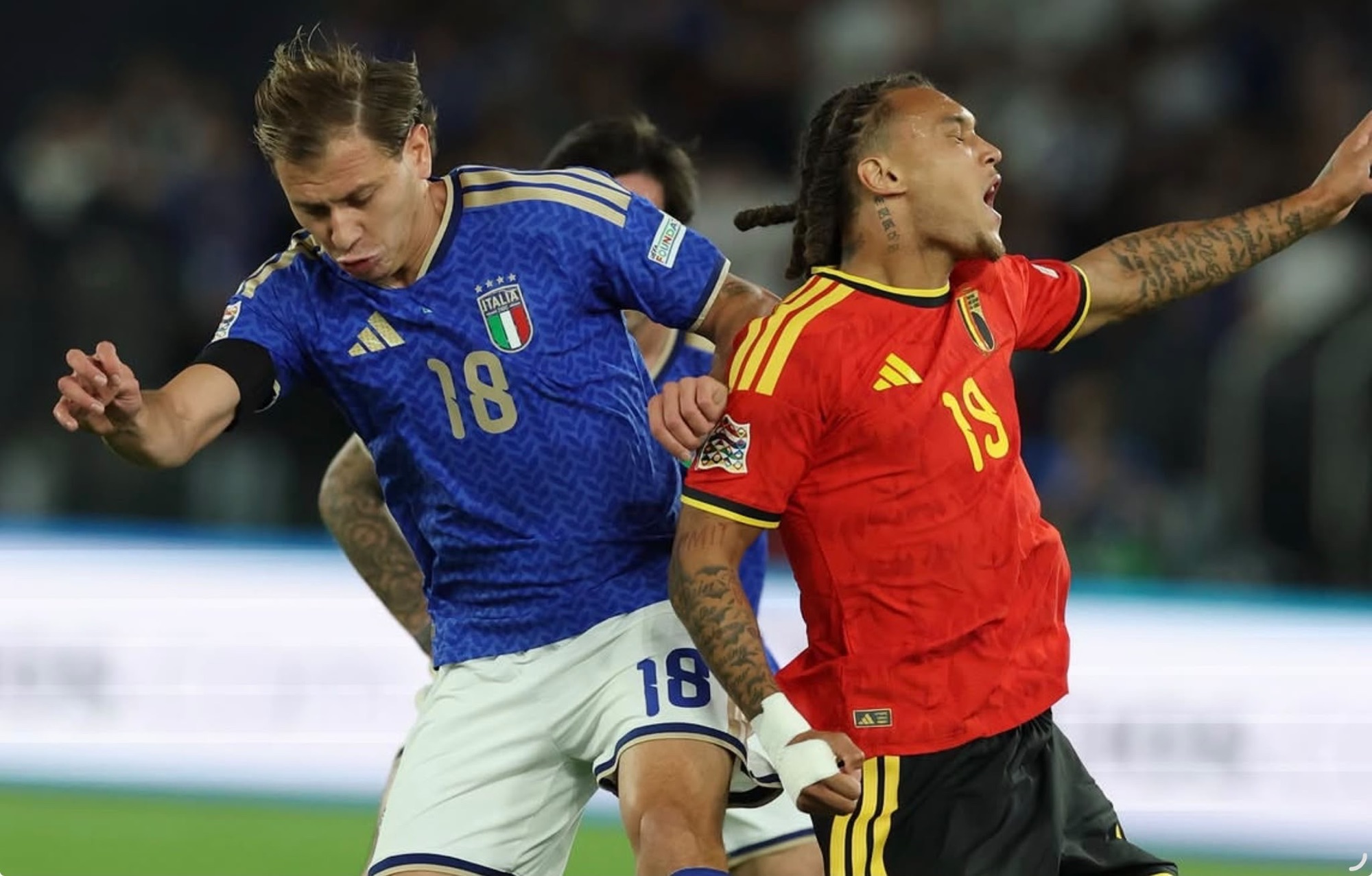 Italia ko contro il Belgio: gli azzurri cadono 2-0